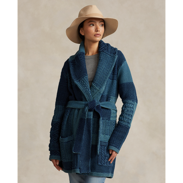 Ralph lauren patchwork cardigan best sale