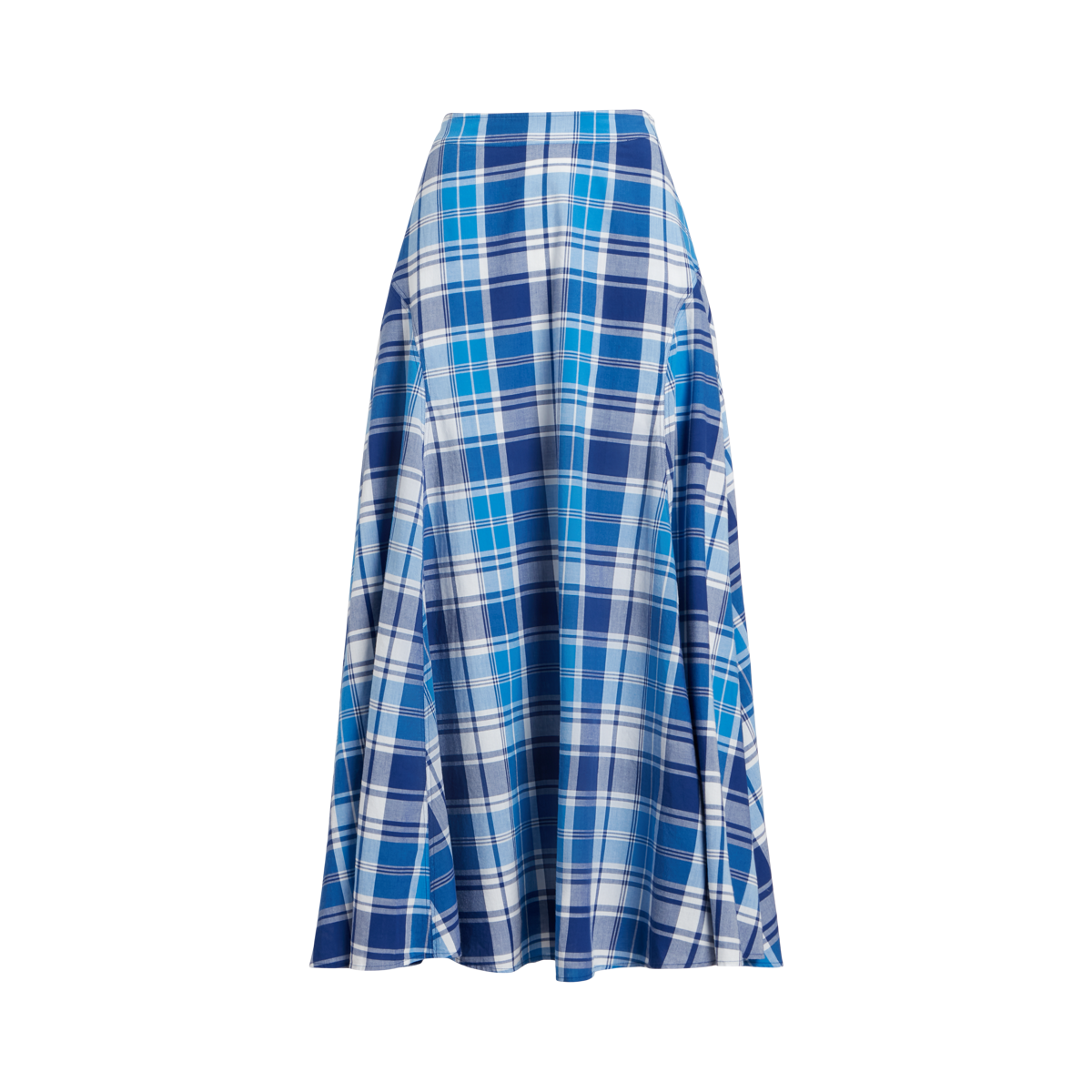 Plaid Linen Maxiskirt