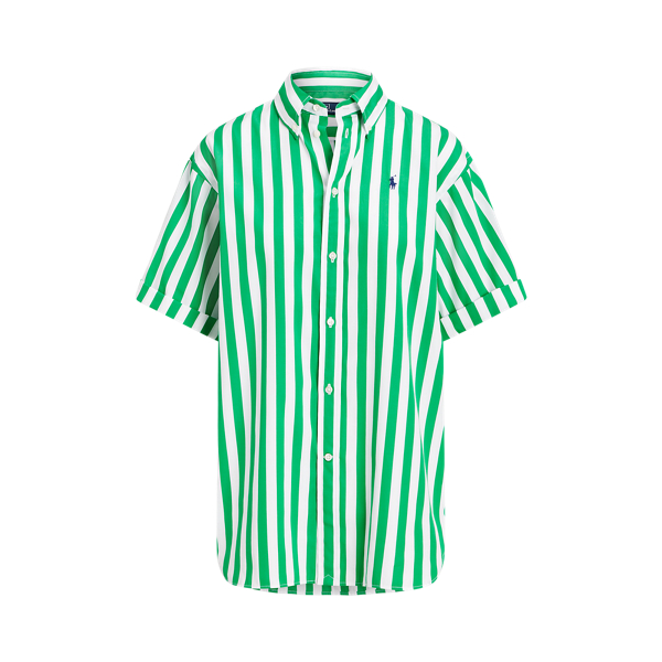 Relaxed Fit Striped Cotton Shirt Ralph Lauren Australia