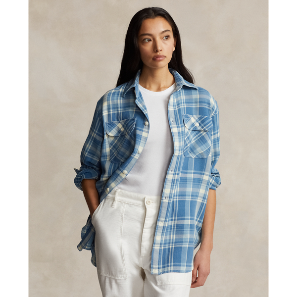 Ralph lauren womens flannel shirts hotsell