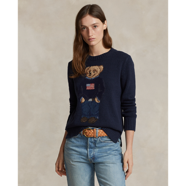 Polo Bear Cotton-Linen Sweater