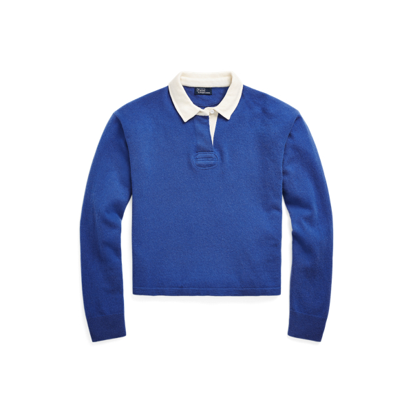 Cashmere Long-Sleeve Polo Shirt Polo Ralph Lauren en 1