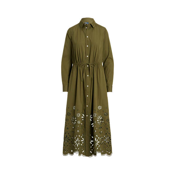 Chemisier in cotone con ricami traforati Polo Ralph Lauren in 1