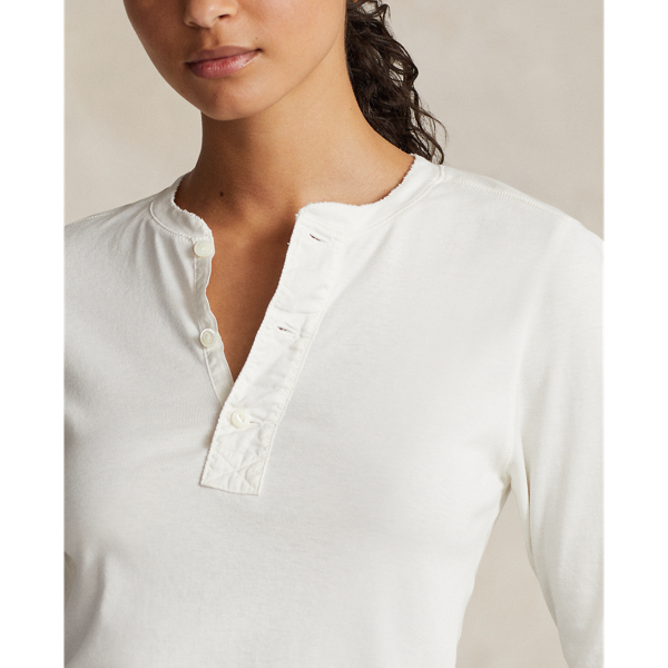 Cotton Henley Shirt for Women Ralph Lauren UK