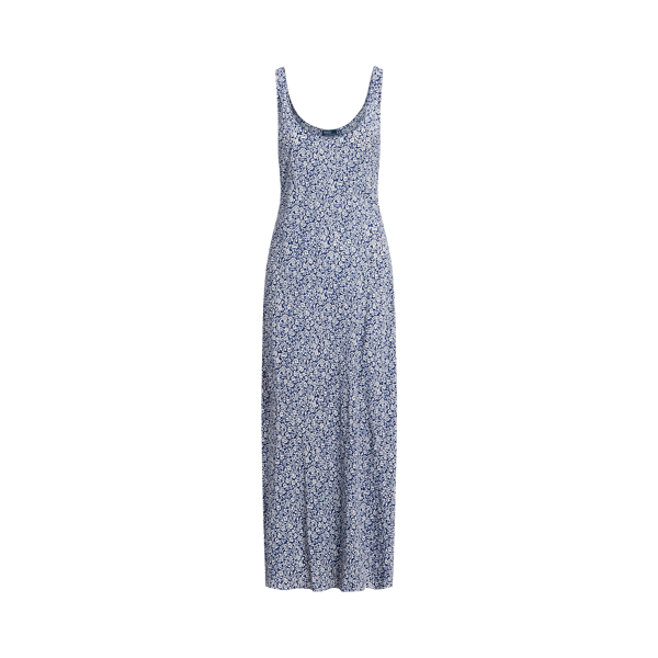 Floral Scoopneck Tank Dress for Women Ralph Lauren EC