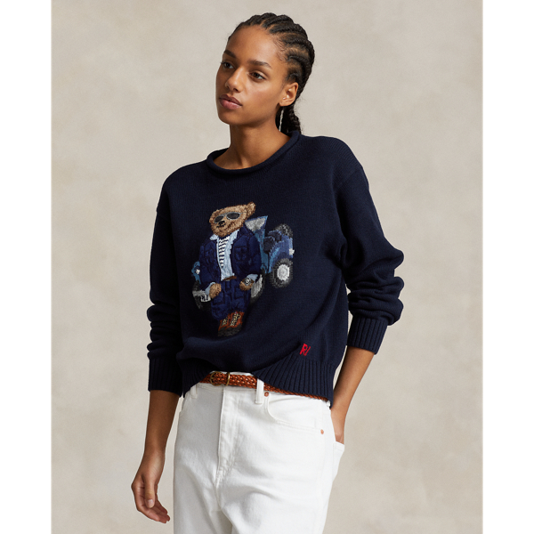 Polo Bear Cotton Jumper for Women Ralph Lauren IL