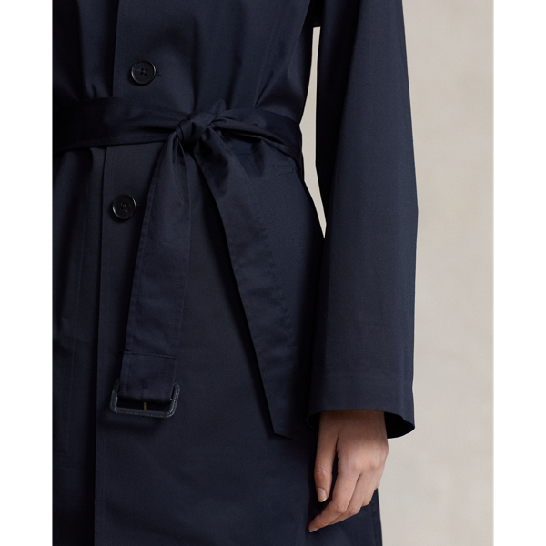 Water Resistant Twill Long Car Coat