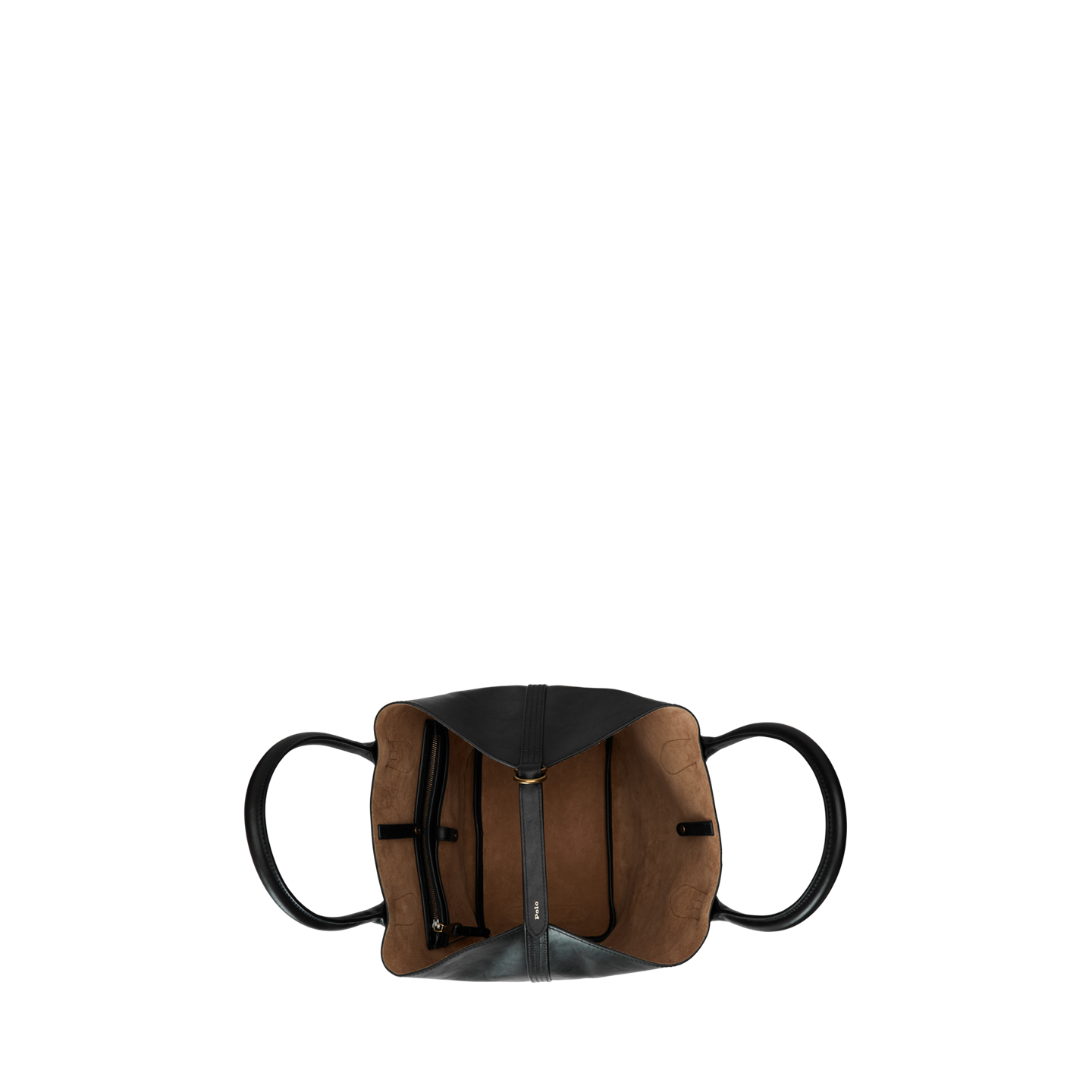 Женская сумка Ralph Lauren Bellport Leather Medium Tote, цвет: Чёрный — фото 3