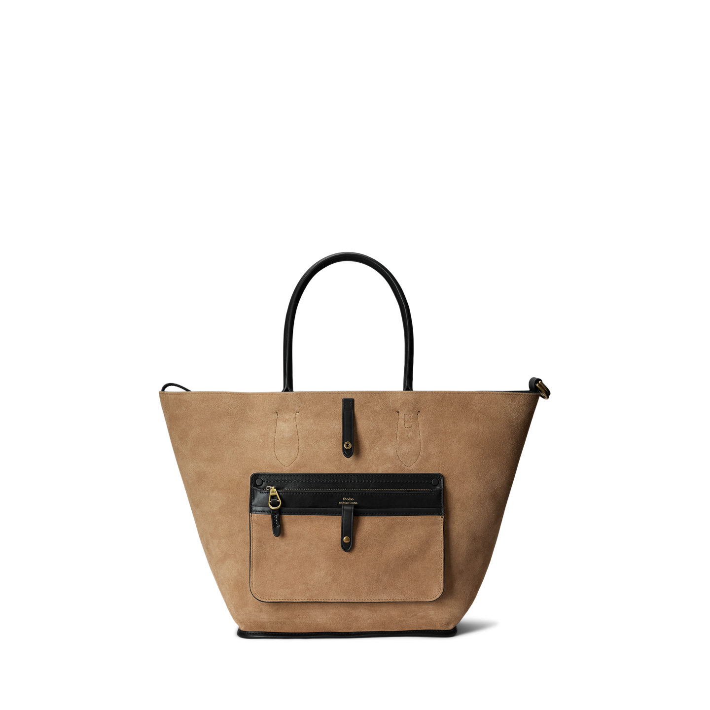 Женская сумка Ralph Lauren Bellport Leather Medium Tote, цвет: Чёрный — фото 4