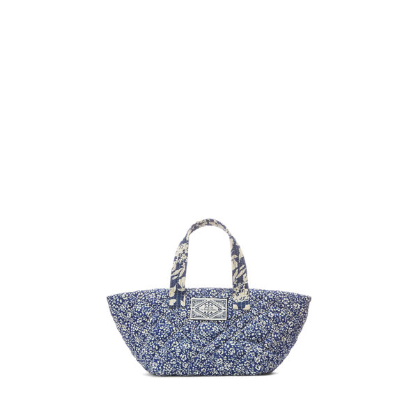 Bolso tote peque&ntilde;o de algod&oacute;n acolchado Polo Ralph Lauren en 1