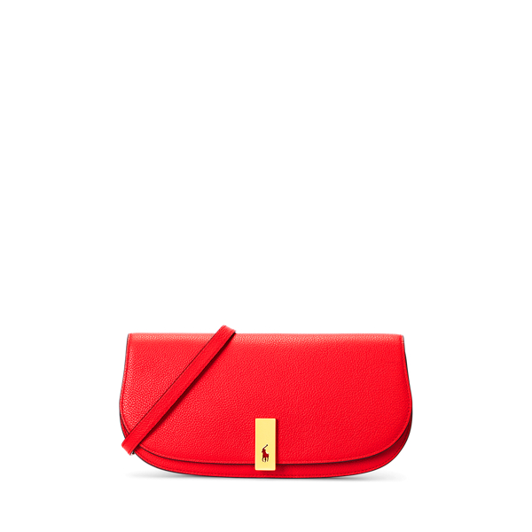 Sacoche-clutch moyenne Polo ID en cuir