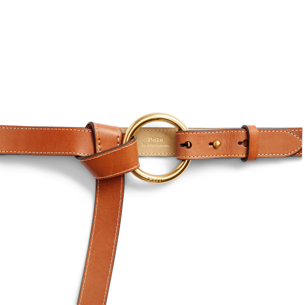 O Ring Vachetta Leather Belt Ralph Lauren Australia