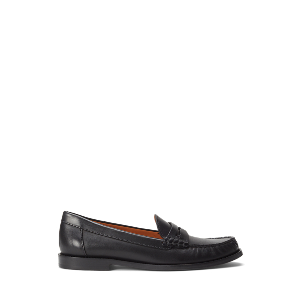 Ralph lauren black flats best sale