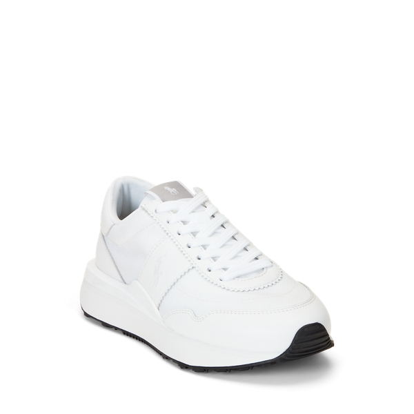 Baskets Train 89 en cuir et tissu Oxford