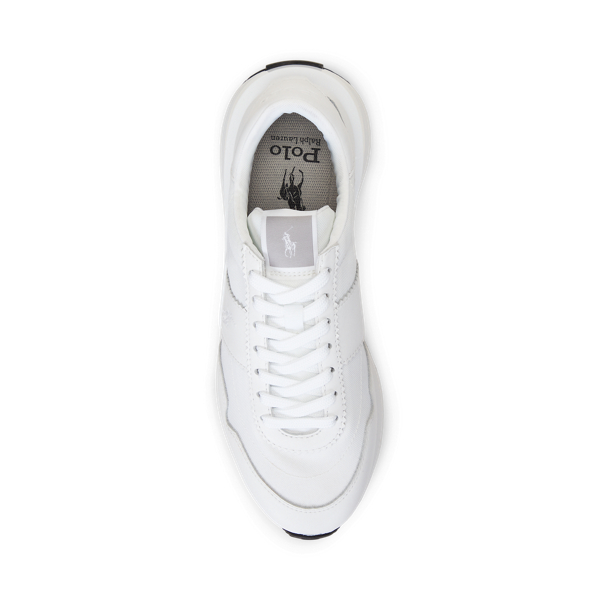 Baskets Train 89 en cuir et tissu Oxford