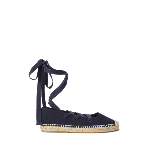 Canvas Lace-Up Espadrille