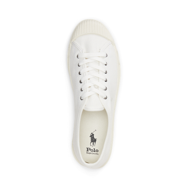 Essence 100 Canvas Cap Toe Trainers for Women Ralph Lauren UK