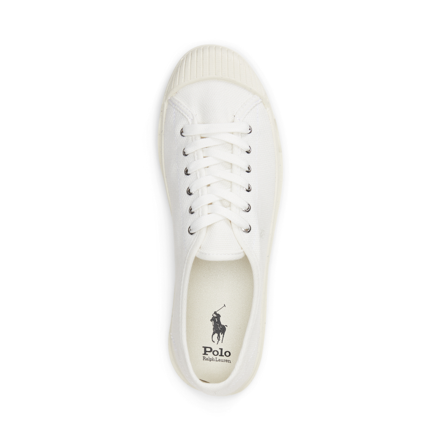 Женские кроссовки Ralph Lauren Essence 100 Canvas Cap-Toe, цвет: Белый — фото 3