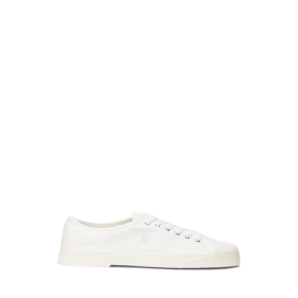 Ralph lauren canvas trainers best sale