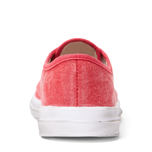 Sunrise Red Essence 100 Canvas Cap-Toe Trainers Polo Ralph Lauren 3