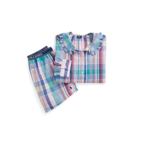 Plaid Cotton Long-Sleeve Pyjama Set Polo Ralph Lauren 1