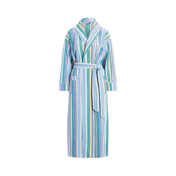 Striped Seersucker Robe Polo Ralph Lauren 1