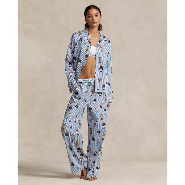 Polo Bear Long Sleeve Pajama Set