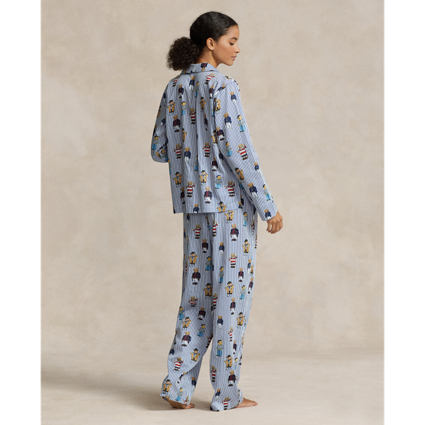 Nautical Bear Polo Bear Cotton Sateen Pyjama Set Polo Ralph Lauren 4