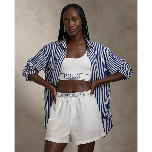White Cloud Gestreifte Boxershorts aus Baumwolle Polo Ralph Lauren 1
