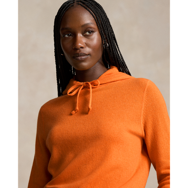 Orange hoodie women's best sale