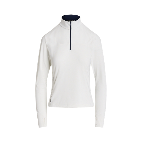 White/Refined Navy Performance Quarter-Zip Pullover RLX 2
