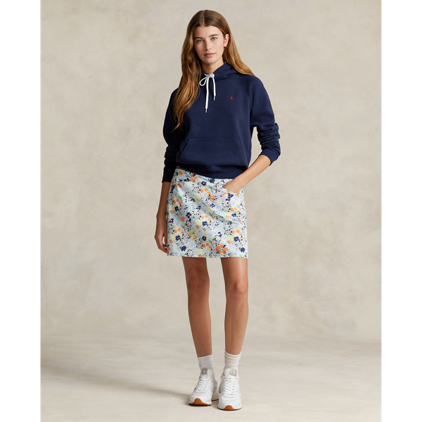 17" Floral Performance Pleated Skort