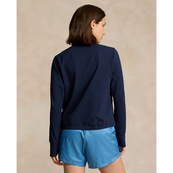 Refined Navy/Course Green Performance Quilted Full-Zip Jacket RLX 5