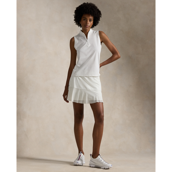 Ceramic White 15" Eyelet-Panel Interlock Skort RLX 1