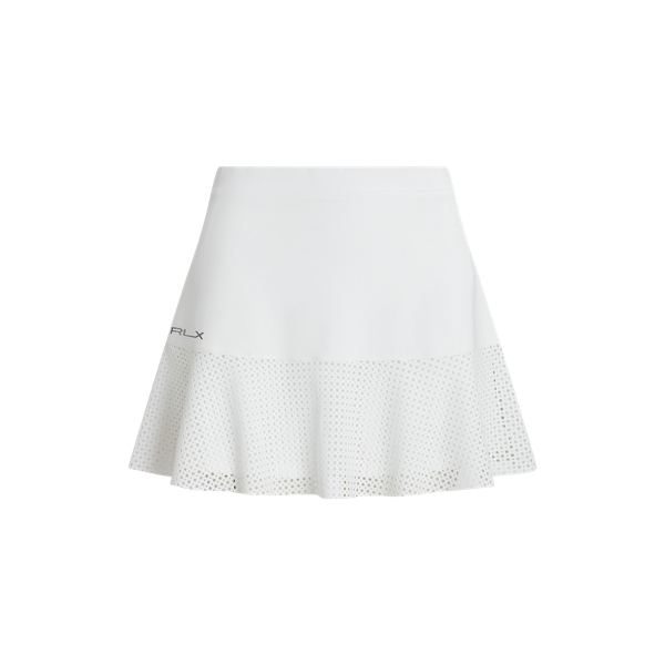 Ceramic White 15" Eyelet-Panel Interlock Skort RLX 2