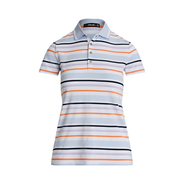 Striped Stretch Jersey Polo Shirt RLX 1