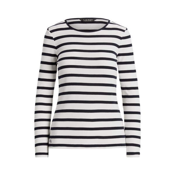 ストライプド コットン ロングスリーブ Tシャツ | ラルフ