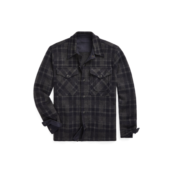 Plaid Wool Workshirt Sweater