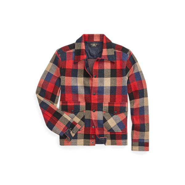 Plaid Wool Jumper Jacket