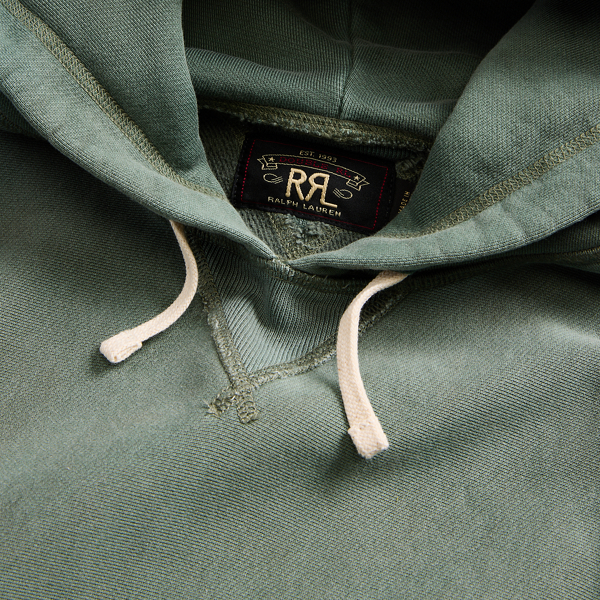 コットン☆ガーメントダイ【RRL】フリースフーディ ガーメントダイド フリース フーディ（パーカー）｜RRL（ダブル