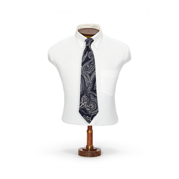 Handmade Paisley Silk Twill Tie