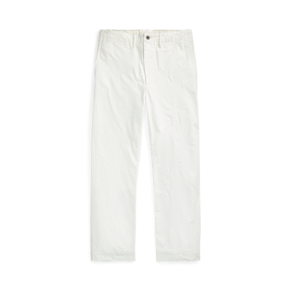 White Herringbone Twill Field Pant RRL 1