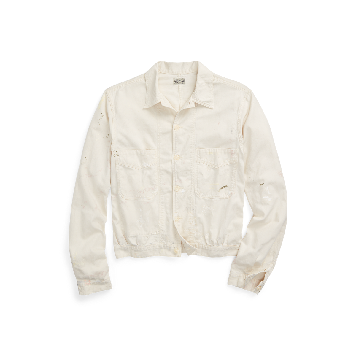 POLOJEANSCO. ラガーシャツ Paint リメイク USA製 XL オックスラガーボーダーシャツ - ハッシュパピーアパレル公式