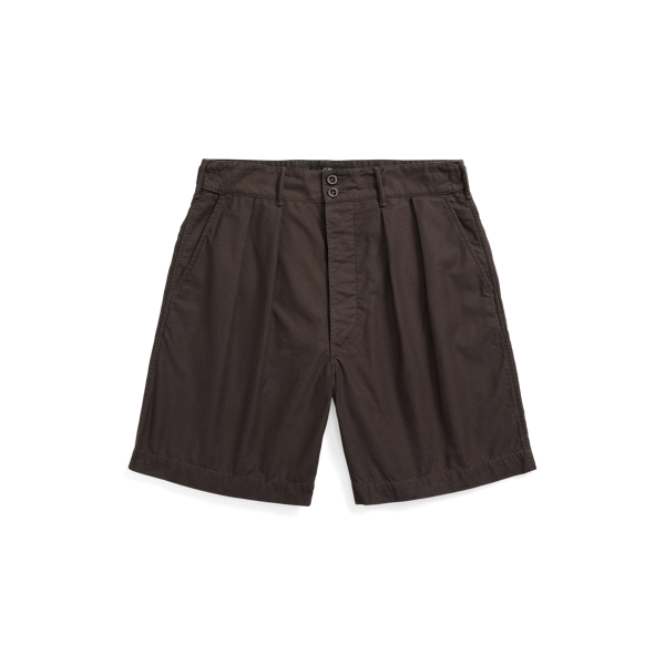Mens pleated chino shorts outlet