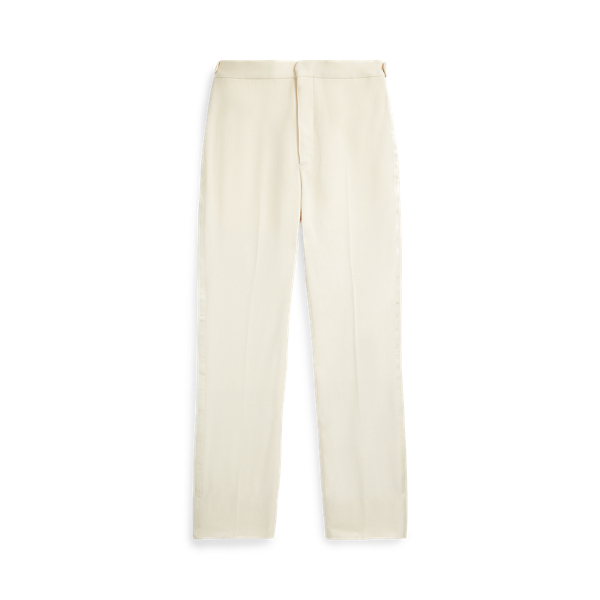 Slim Fit Wool Satin Tuxedo Trouser