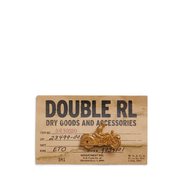 アクセサリー RRL Ralph Lauren MOTO BRASS PIN - BROWN brass logo pin | rrl – stuf|f-official