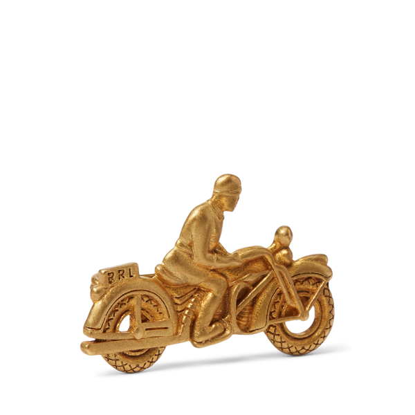 アクセサリー RRL Ralph Lauren MOTO BRASS PIN - BROWN Moto Brass Pin