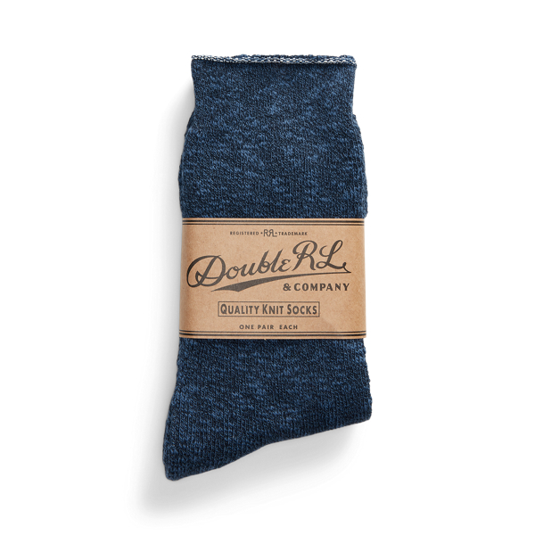 Royal Heathered Stretch Cotton-Blend Socks RRL 2