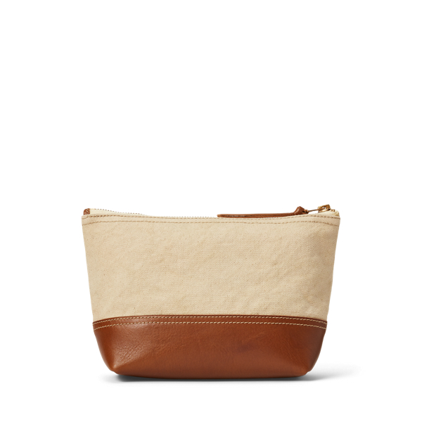 Pochette in tela e pelle da uomo Ralph Lauren IT