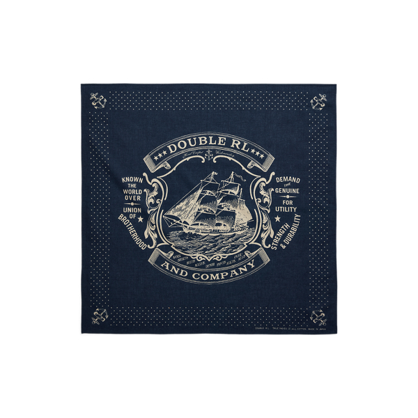 Sailboat-Graphic Cotton Bandana